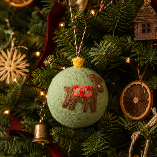 Felted Wool Folk Art Ornament - Choose Style