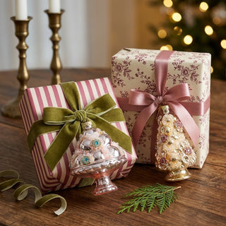 Glass Ice Cream Ornament - Choose Color