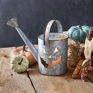 Jack-O-Lantern Watering Can Lantern