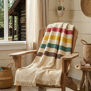 Color Block Throw Blanket