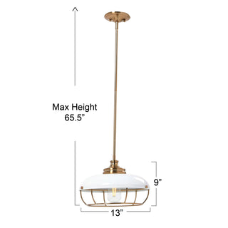 Robert Stevenson Lighting Presley Caged Dome Metal Ceiling Light