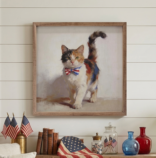 Patriotic Pets - Calico Kitten Wall Decor - Choose Size
