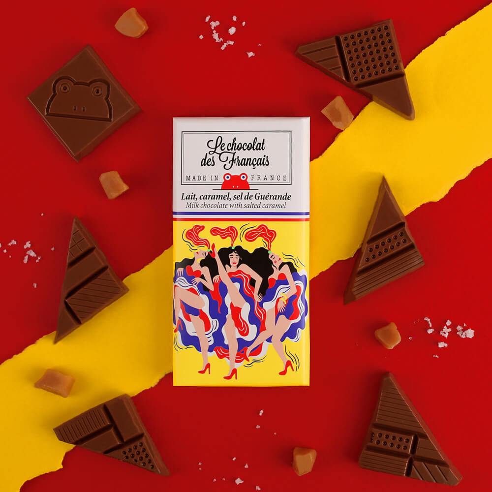 Le Chocolat Des Francais - Dancers Milk Chocolate & Salted Caramel