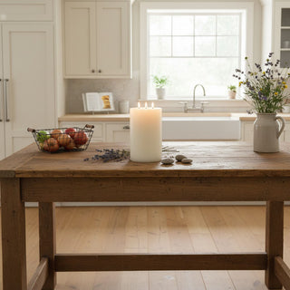 3 Wick 3D Flameless Candle - Choose 9" ot 11"