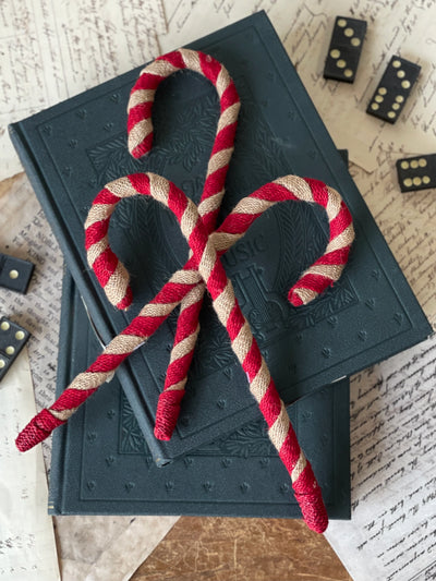 Burlap Candy Cane