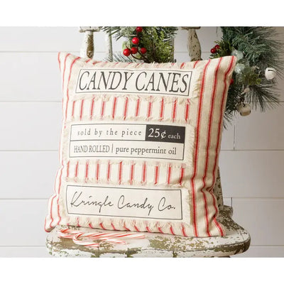 Kringle Candy Cane Accent Pillow