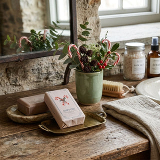 Candy Cane Scented Olive Oil & Shea Butter Milled Bar Soap