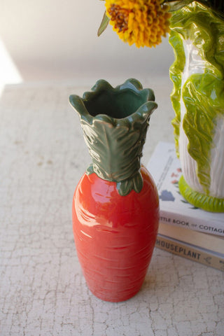 Vegetable Vase - Choose Lettuce or Carrot