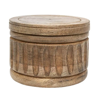 Carved Wood Salt Cellar