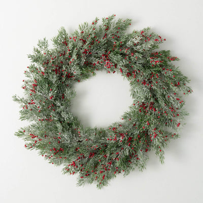 22" Cedar Berry Wreath