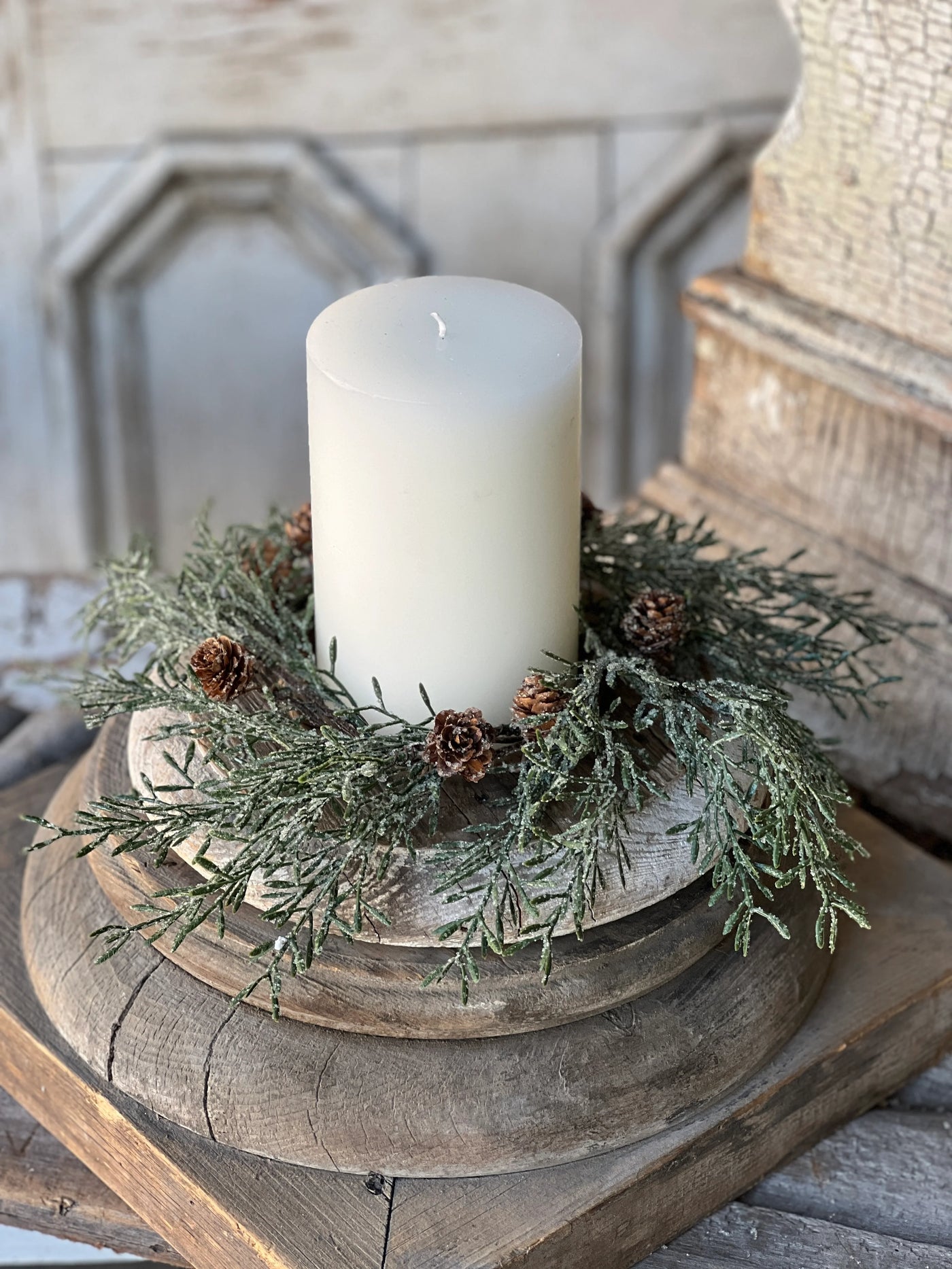 Iced Thimble Cedar Candle Ring