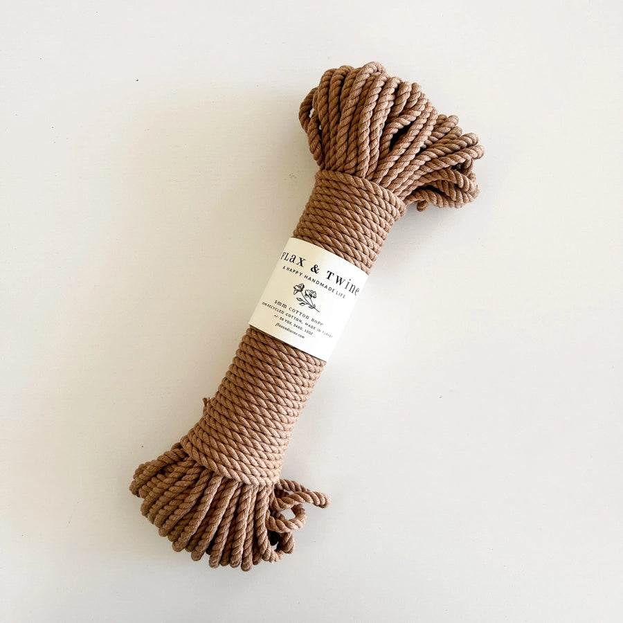 30 Yards - Twisted Cotton Rope - Latte