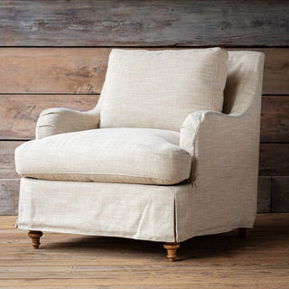 Houndstooth Slip Cover Arm Chair