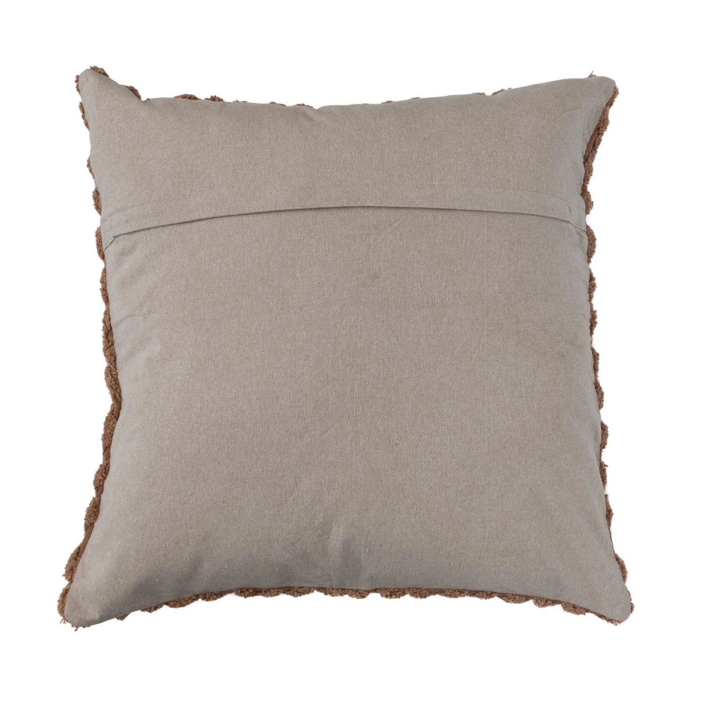 24" Tufted Diamond Pattern Chocolate Brown Pillow