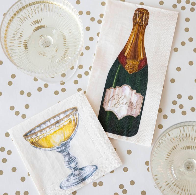 Champagne Napkins - Choose Guest or Cocktail Size