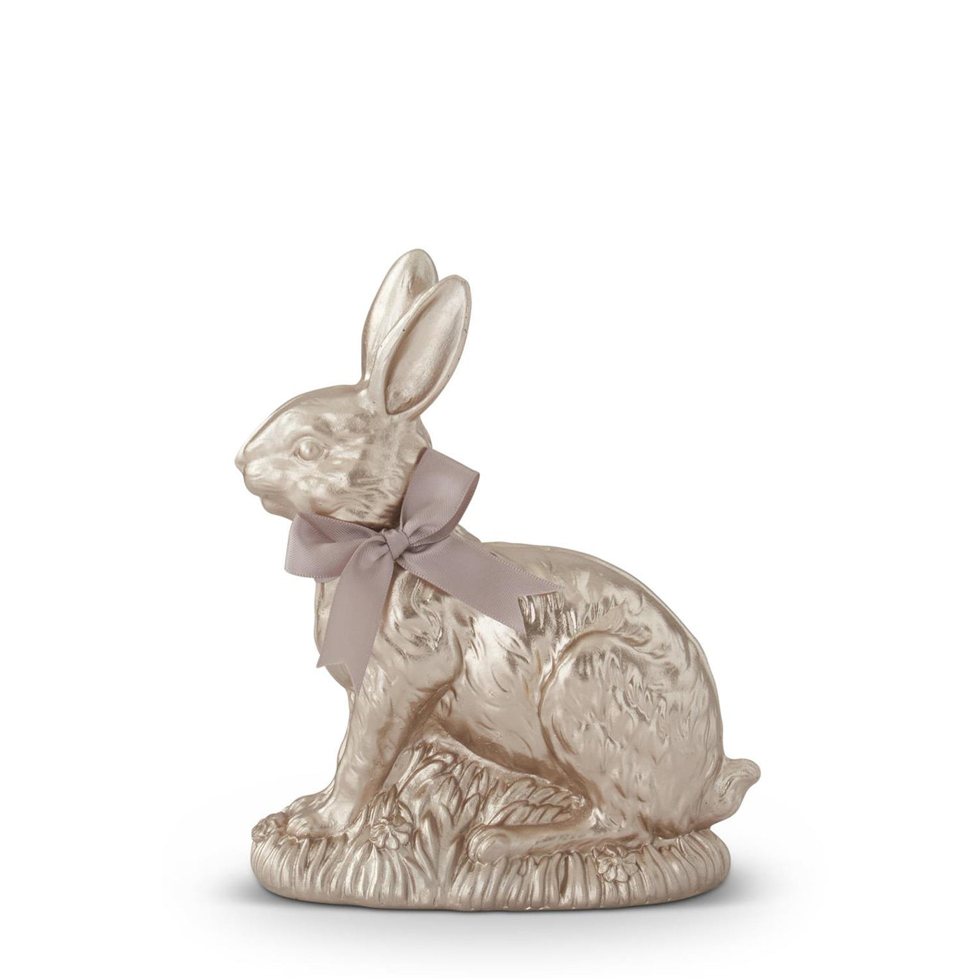 Champagne Foil Easter Bunny with Bow