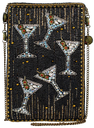 Mary Frances Sip Happens Martini Cross Body Handbag