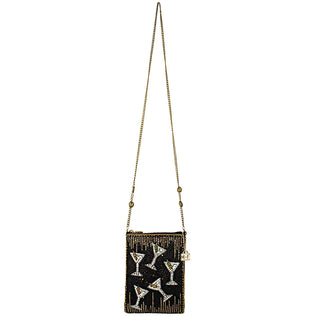Mary Frances Sip Happens Martini Cross Body Handbag