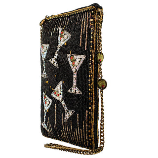 Mary Frances Sip Happens Martini Cross Body Handbag