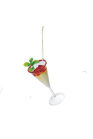 Holiday Spirits Glass Ornament - Choose Style
