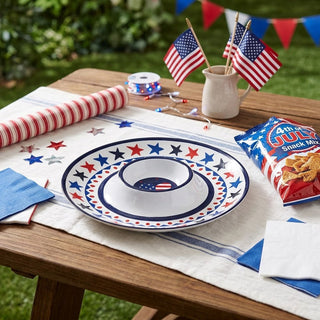 Stars & Stripes Melamine Chip & Dip