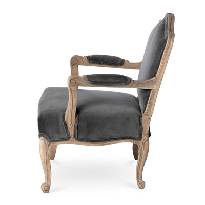 Grey Velvet Chloe Chair