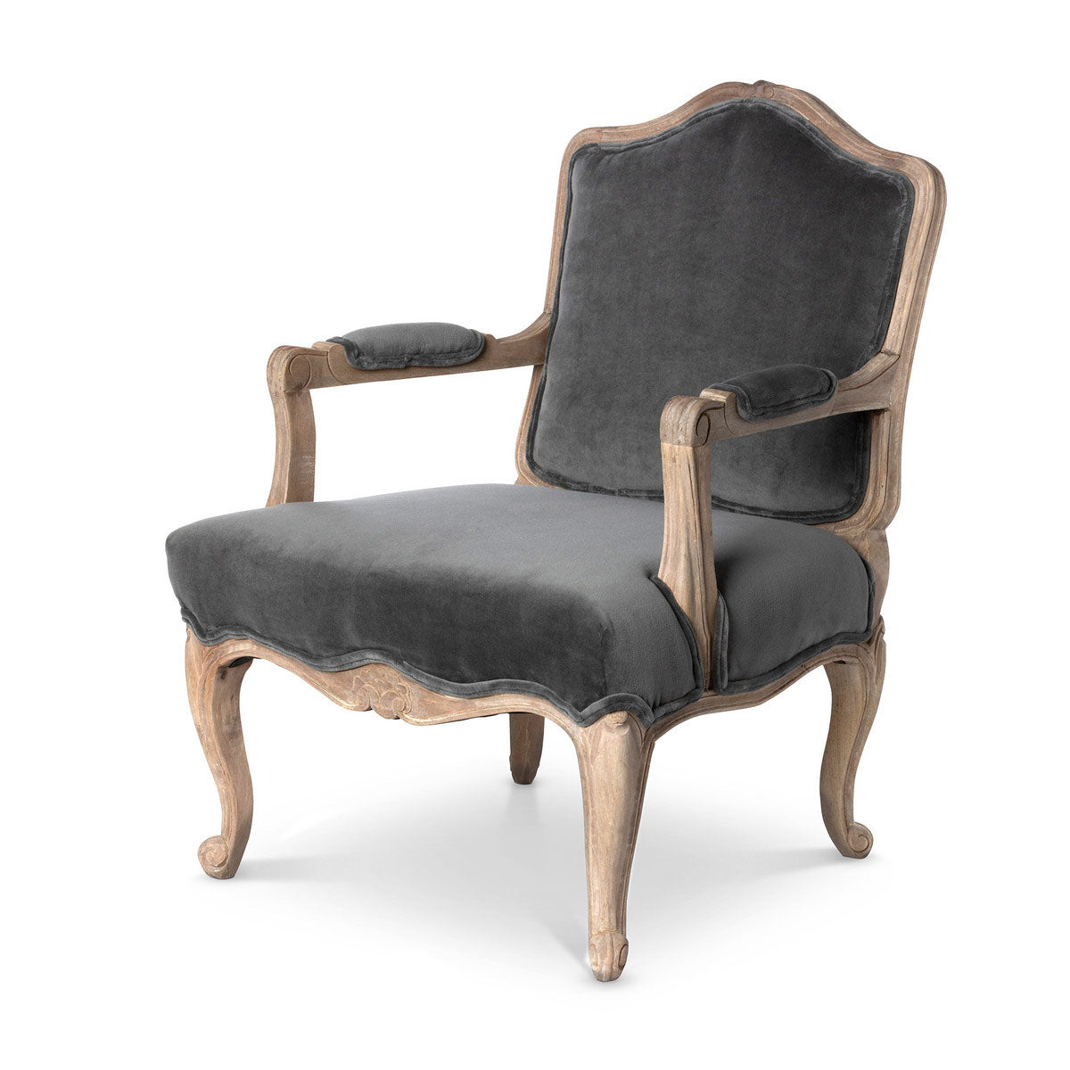 Grey Velvet Chloe Chair