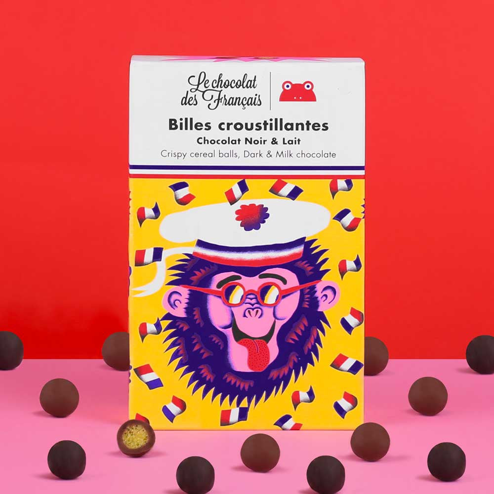 Le Chocolat des Francais - Milk & Dark Chocolate Covered Cereals Balls