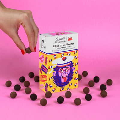 Le Chocolat des Francais - Milk & Dark Chocolate Covered Cereals Balls