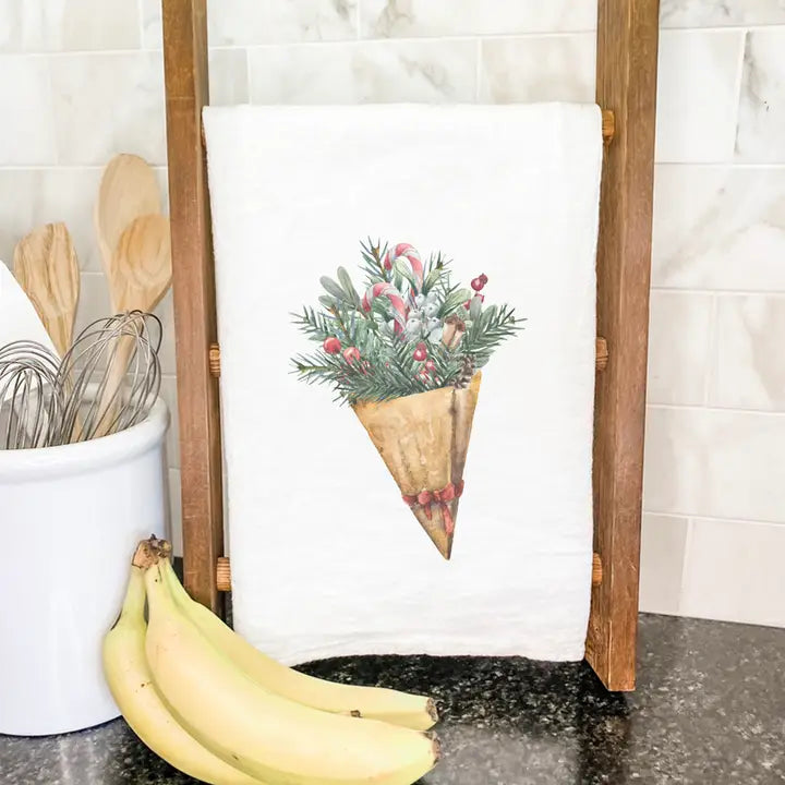 Christmas Pine Bouquet Tea Towel