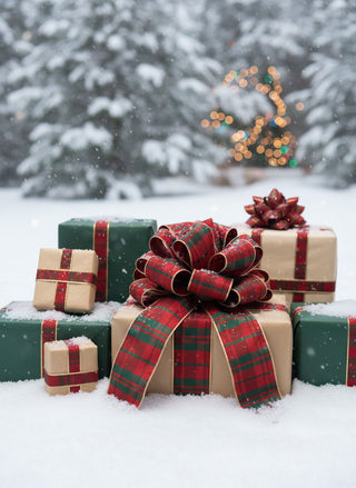 5 Yards Christmas Plaid Ribbon