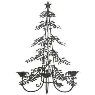 27" Christmas Tree Candle Holder - Table Or Wall