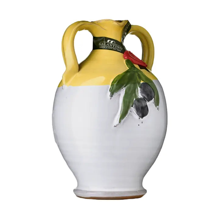 Frantoio Galantino Foglie Extra Virgin Olive Oil Ceramic