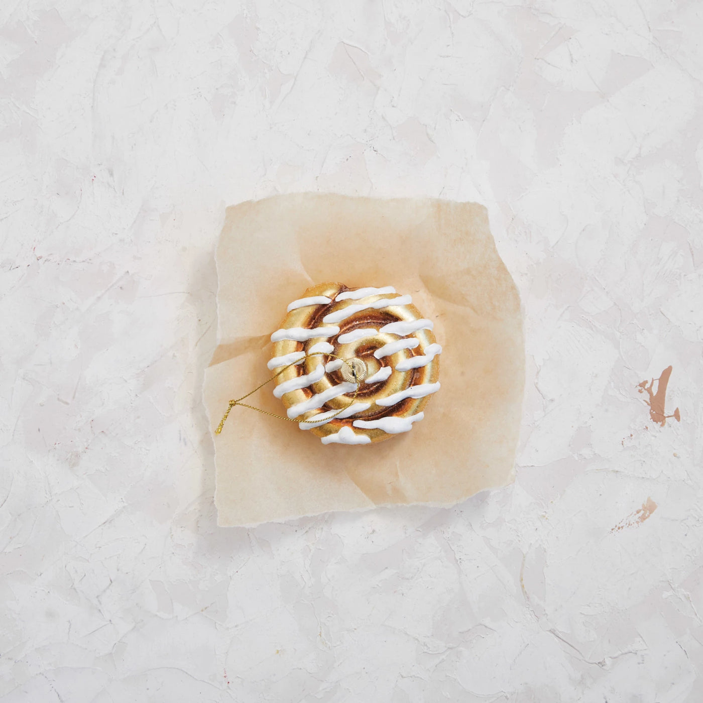 Glass Cinnamon Roll Ornament