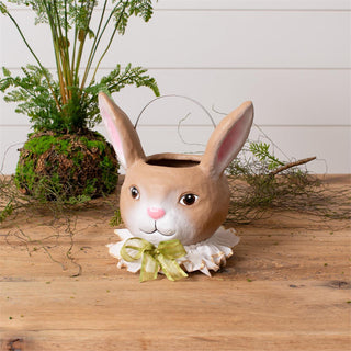Party Rabbit Papier Mache Bucket