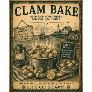 8" x 10" Clam Bake Print