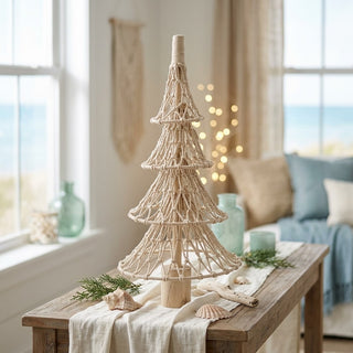 Fabric Rope Net & Birch Wood Tree