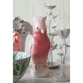 1.25Qt Ceramic Cockatoo Shaped Pitcher