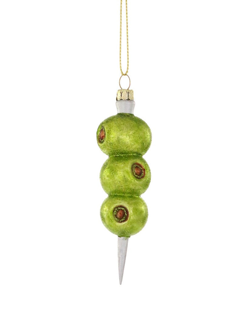 Cody Foster Glass Cocktail Olives Ornament