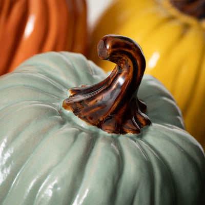 Set of 3 Colored Pumpkins