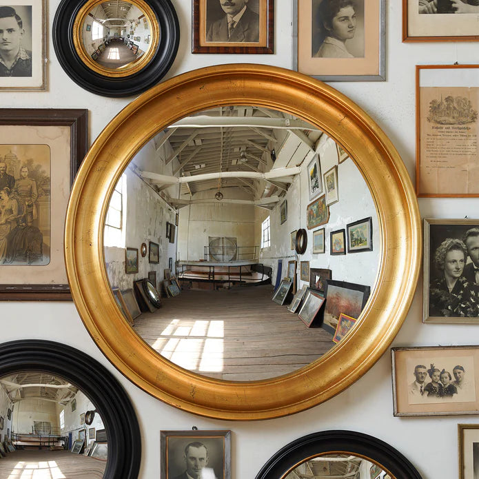 44.5" Gold Framed Round Convex Mirror - More Coming Soon