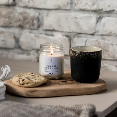 French Chocolate Cookie Candle