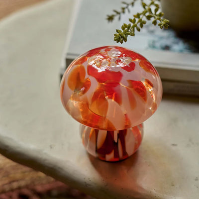 Abigail Ahern LED Glass Mushroom Light - Coral