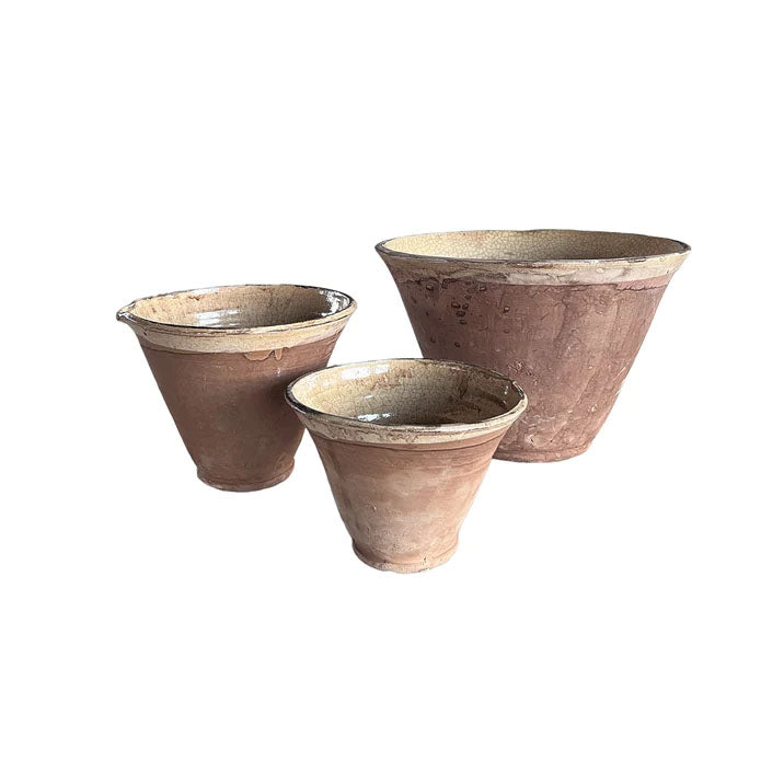 Set of 3 Cottage Crafted Bowls - Cream