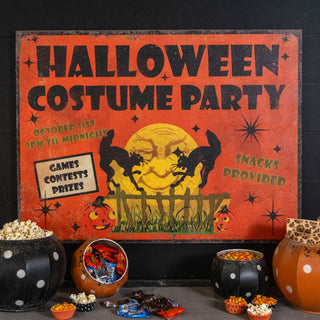 22" Vintage Style Halloween Costume Party Sign
