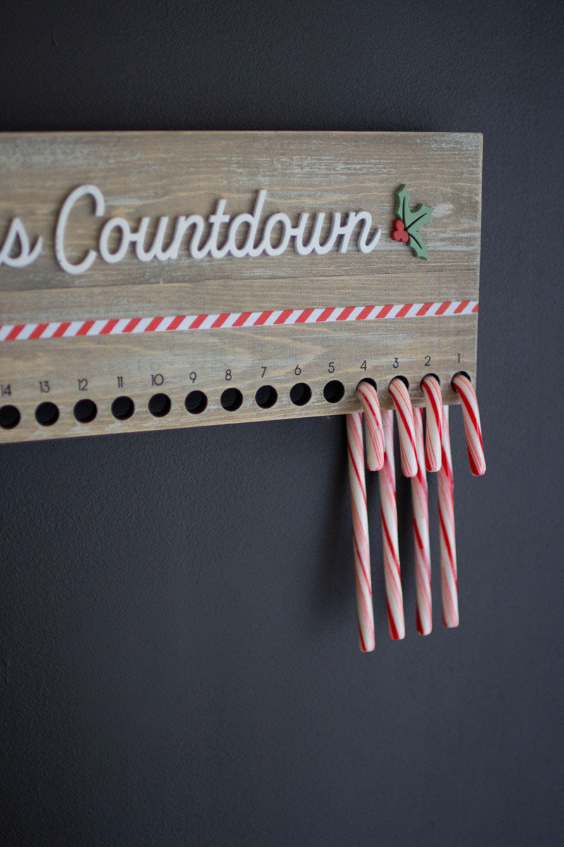 Countdown to Christmas Candy Cane Holder