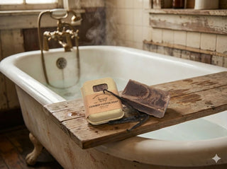 Hand Crafted Bar Soap in Sustainable Packaging - Cowboy Coffee and Vanilla