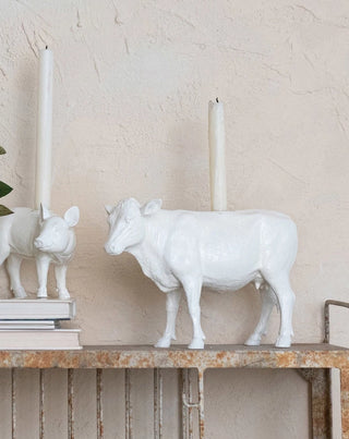 White Cow Taper Holder