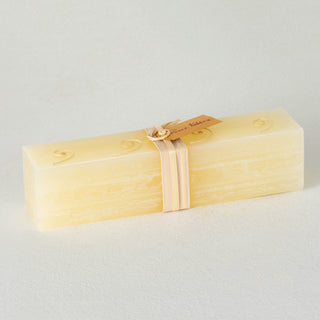 Vance Kitira 12 Inch Scentless Cream Color Brick Candle
