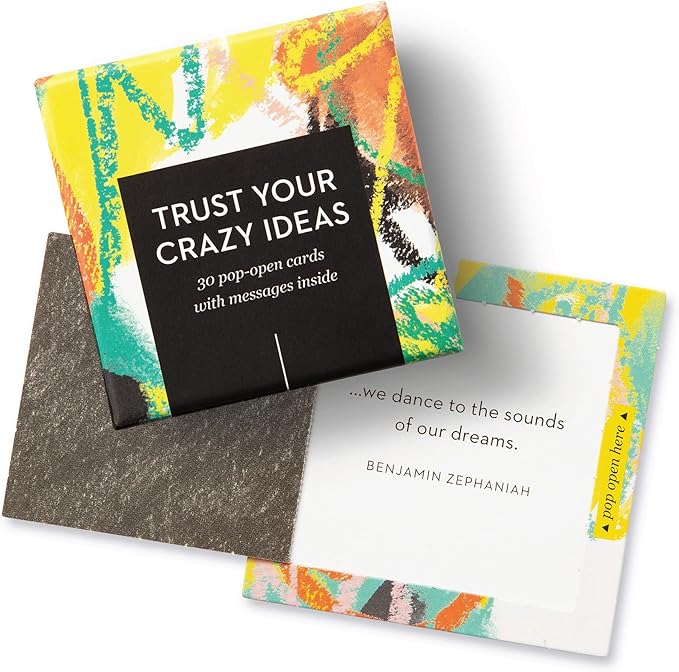 Trust Your Crazy Ideas - 30 Pop-Open Cards Each with a Different Inspiring Message Inside